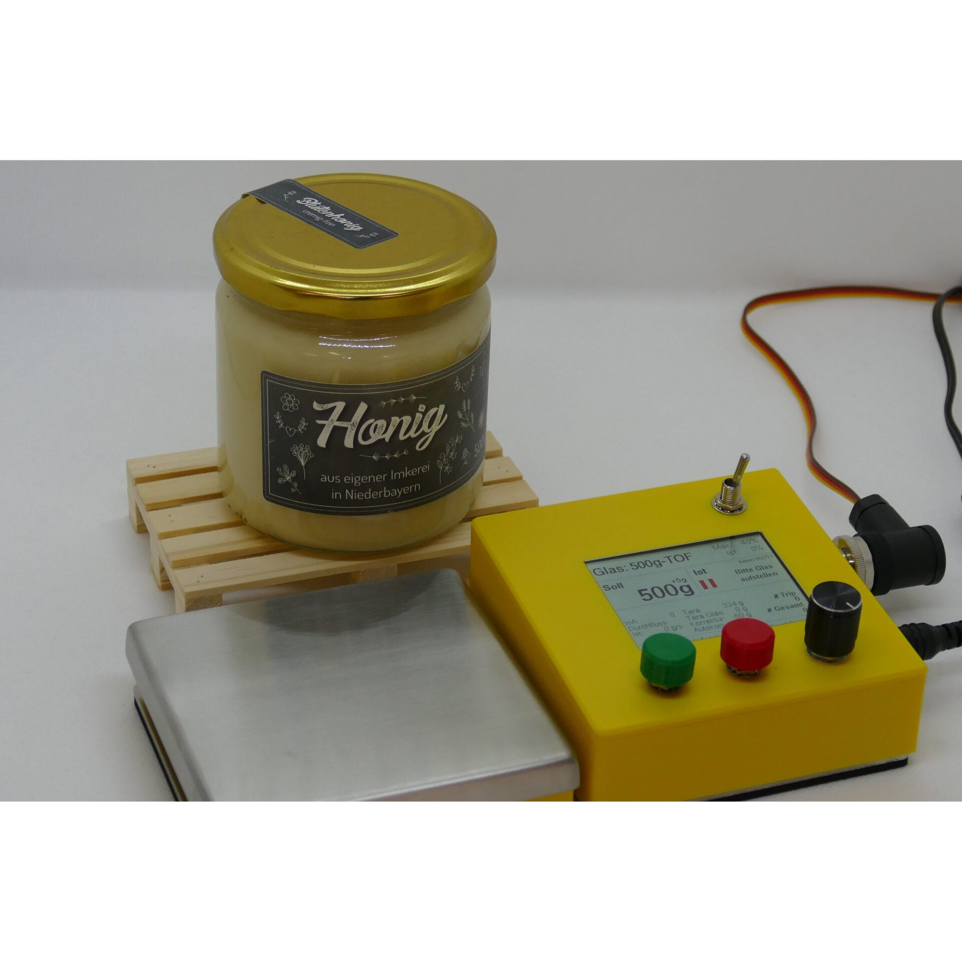 GlasDahinter_Zuschnitt Honigabfüller für die Imkerei