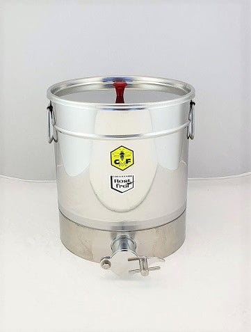 CFM - Abfüllbehälter 32 kg (Auflagedeckel) mit Gewinde Servomechanik