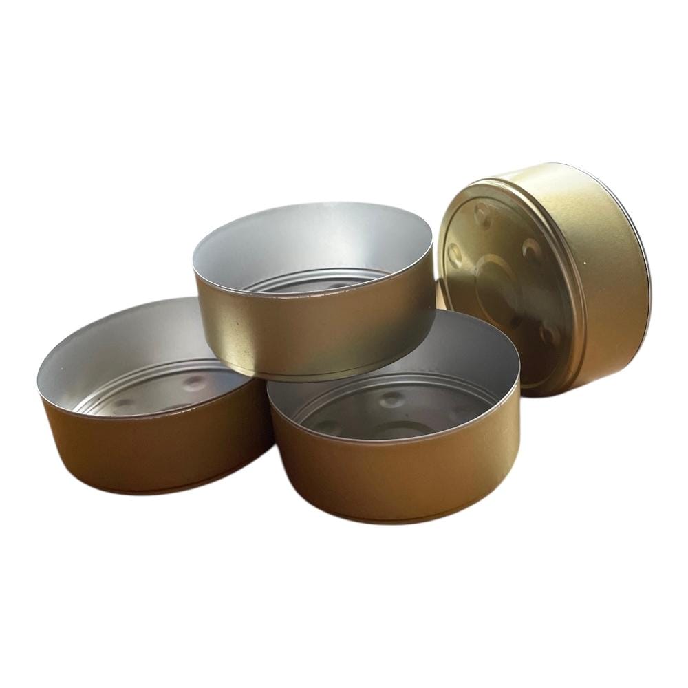 Alu Teelichtschale groß 59 mm x 24 mm GOLD