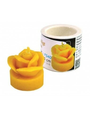 Silikongießform Teelicht Rose - FS40