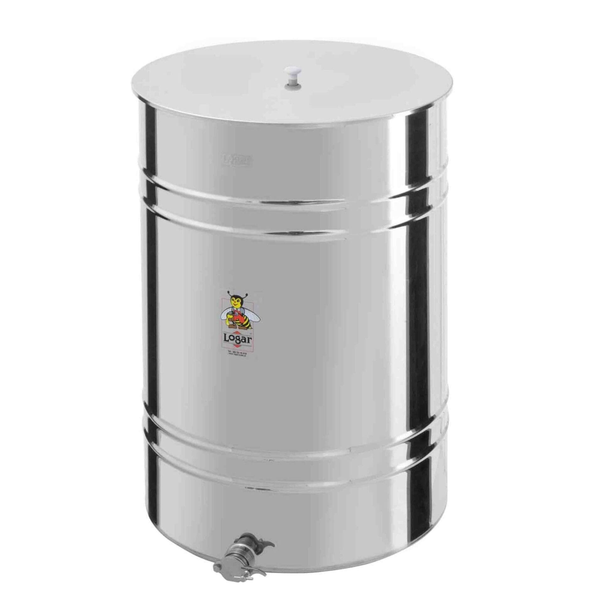 LOGAR Abfüllbehälter 750 kg, Hahn 6/4" aus Edelstahl