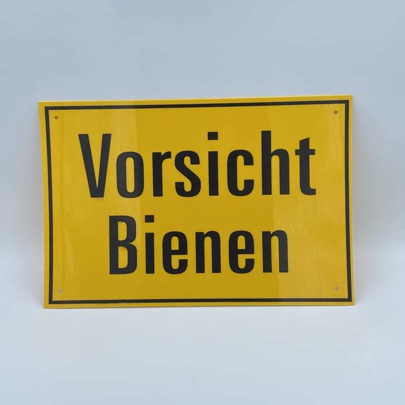 Schild_Vorsicht-Bienen Warnschild "Vorsicht Bienen" 30x20 cm – Bild 1