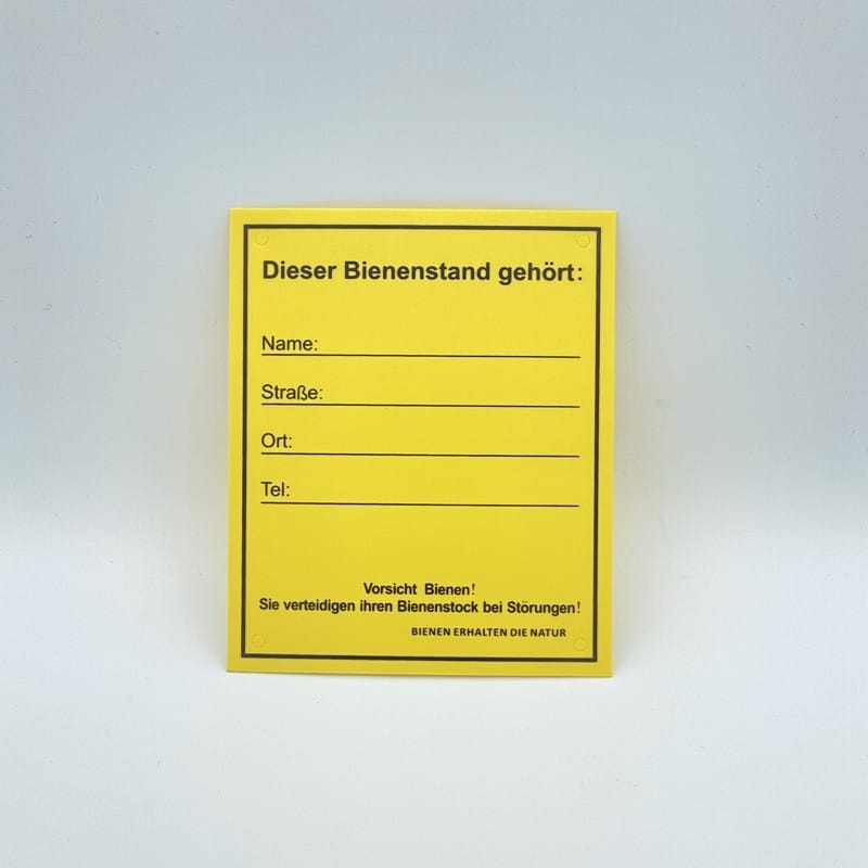 Infoschild "Bienenstand" – Bild 1