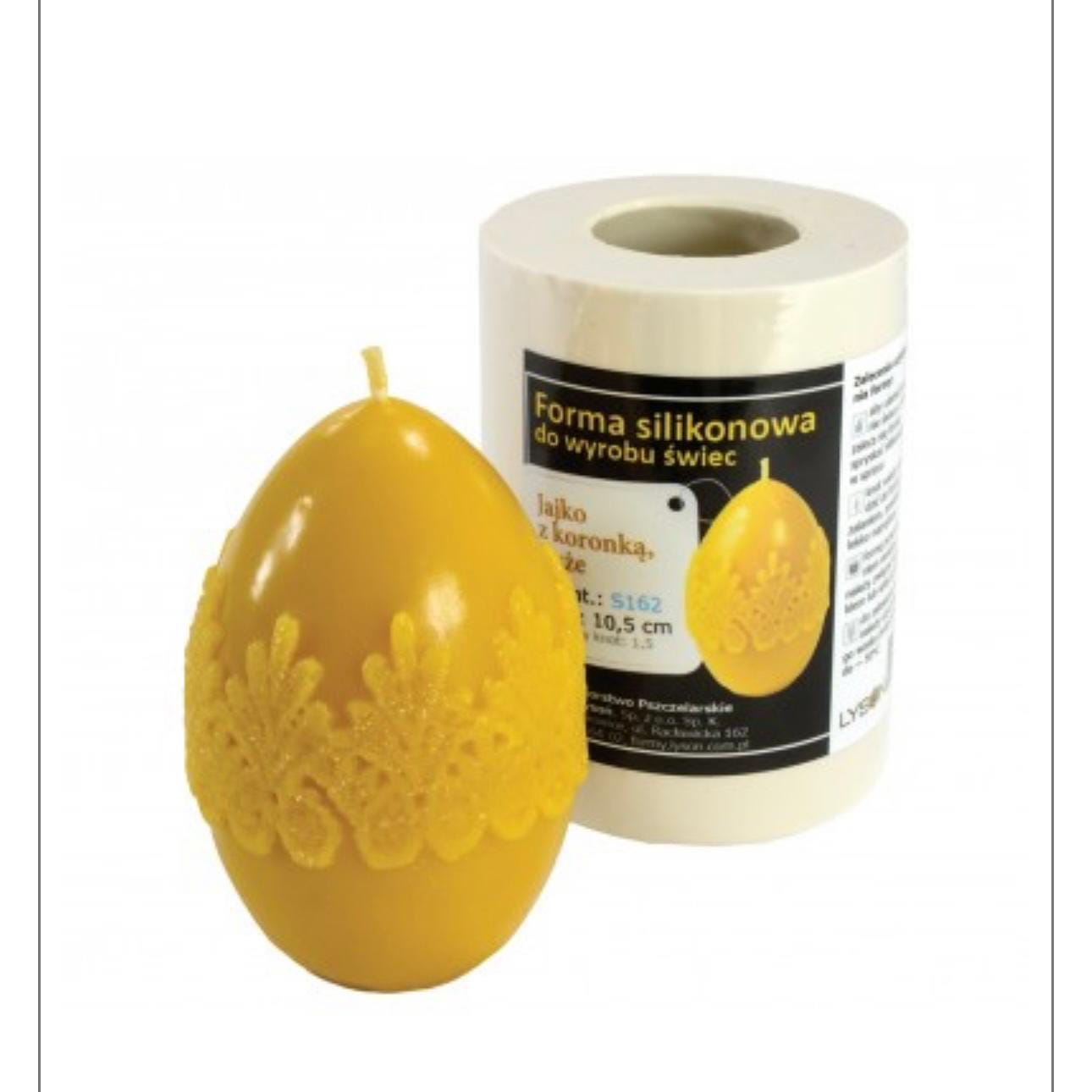 Silikongießfrom Ei mit Spitzenmuster