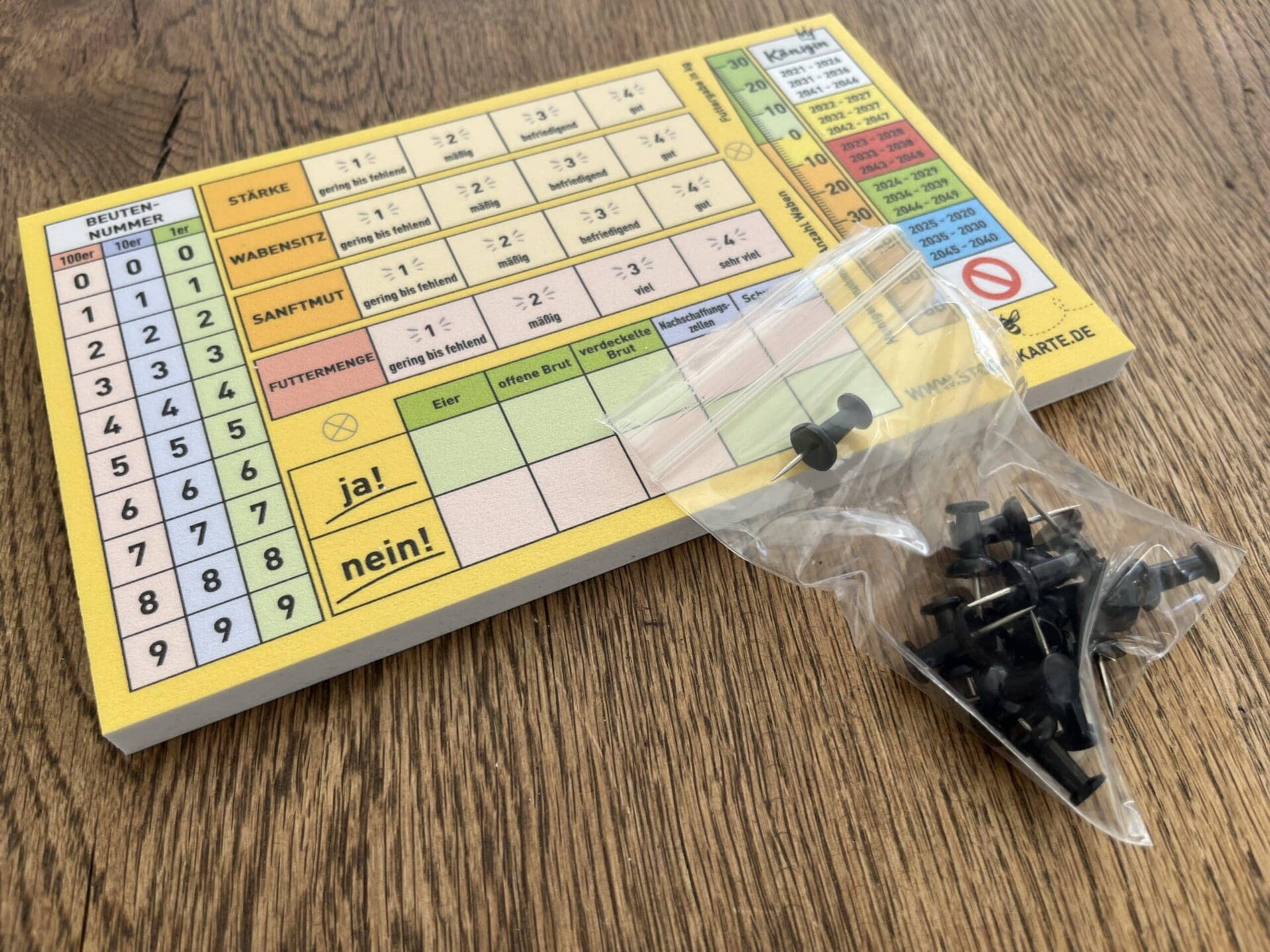 Pin-Stock-Karte Klassik 01 Pin Stock Karte