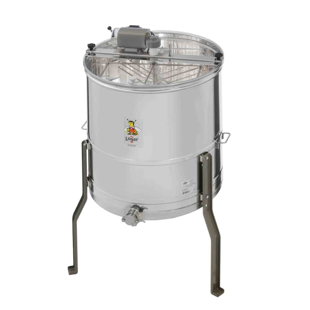 4W delbstwendeschleuder 4-Waben-Schleuder, Motor 110W, Kessel 63 cm, ohne Mittelachse, Rähmchen 37 x 48 cm, universal – Bild 1