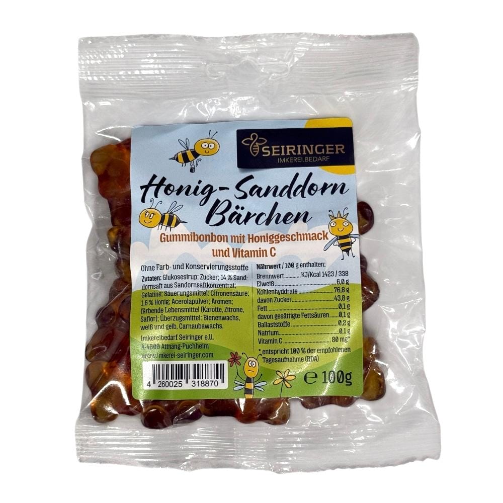 Honig Sanddorn Bärchen 100g Honig Sanddorn Bärchen 100g