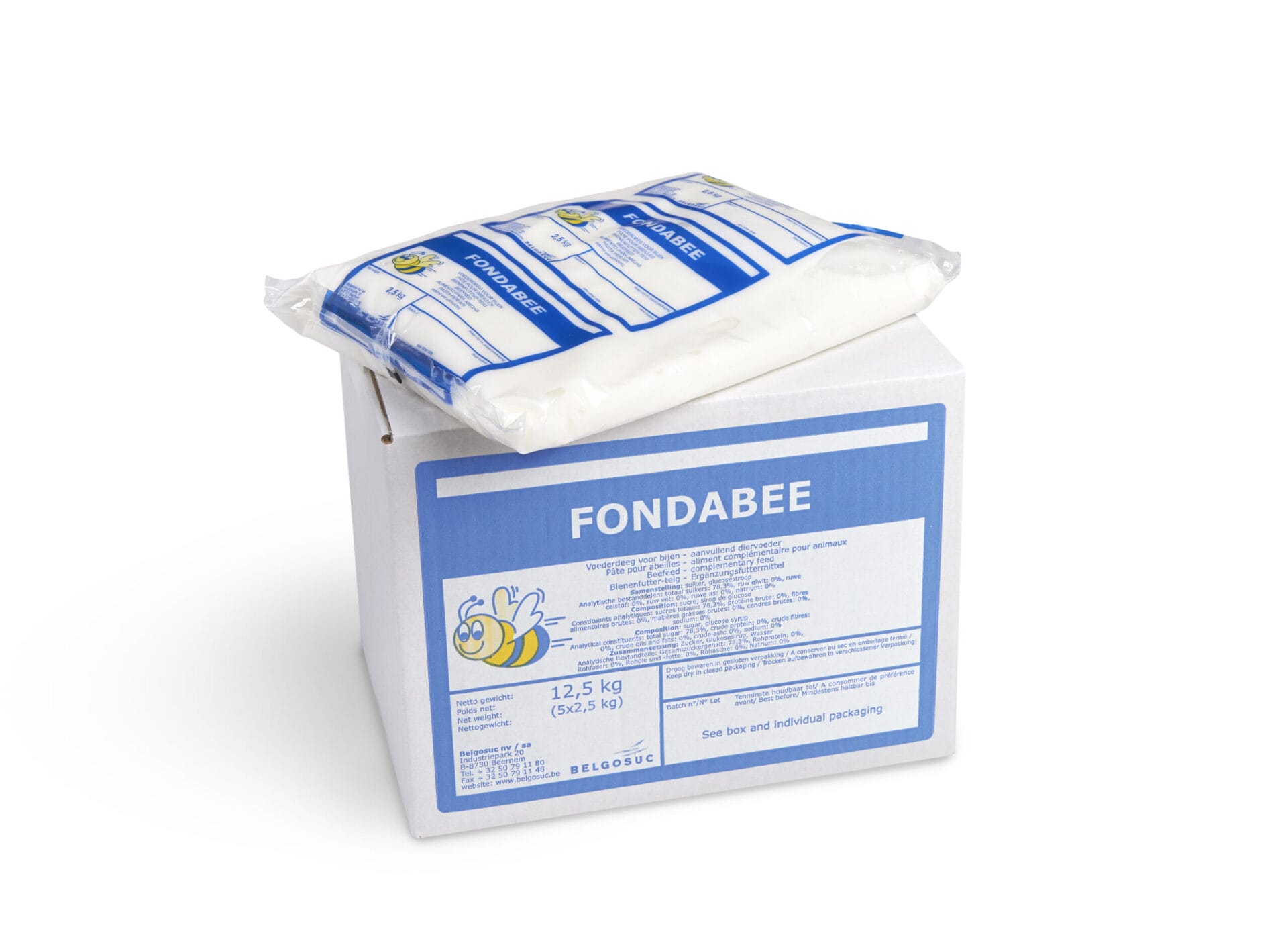 FONDABEE 12,5KG (5×2,5kg) + ZAK 2,5KG – NOORD Fondabee Bienenfutter