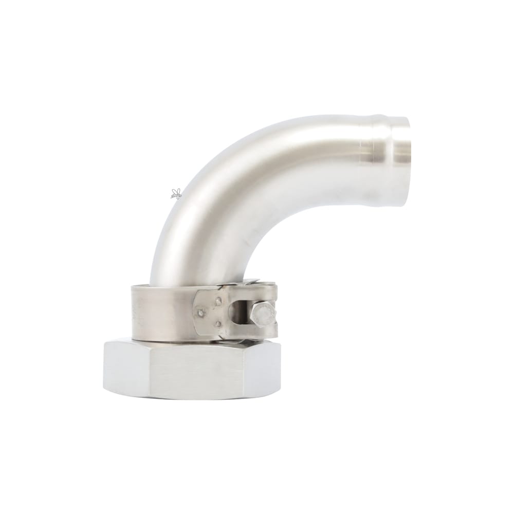 Swienty Edelstahl Winkelstück 90° Überwurfmutter 6/4" – Bild 1