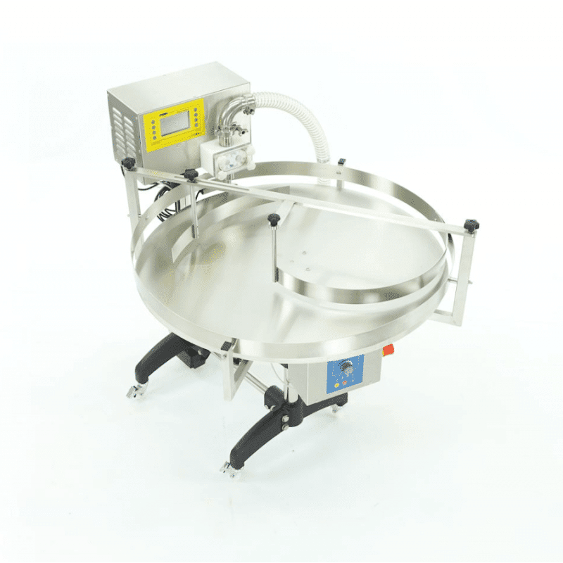 honey-bottler-with-automatic-turn-table-premium-line Lyson Honigabfüllanlage Premium mit Drehtisch