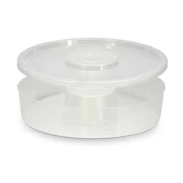 Futtertasse 2 Kunststoff Futterbehälter 2 Liter rund Ø 280 mm Höhe 55 mm – Bild 1