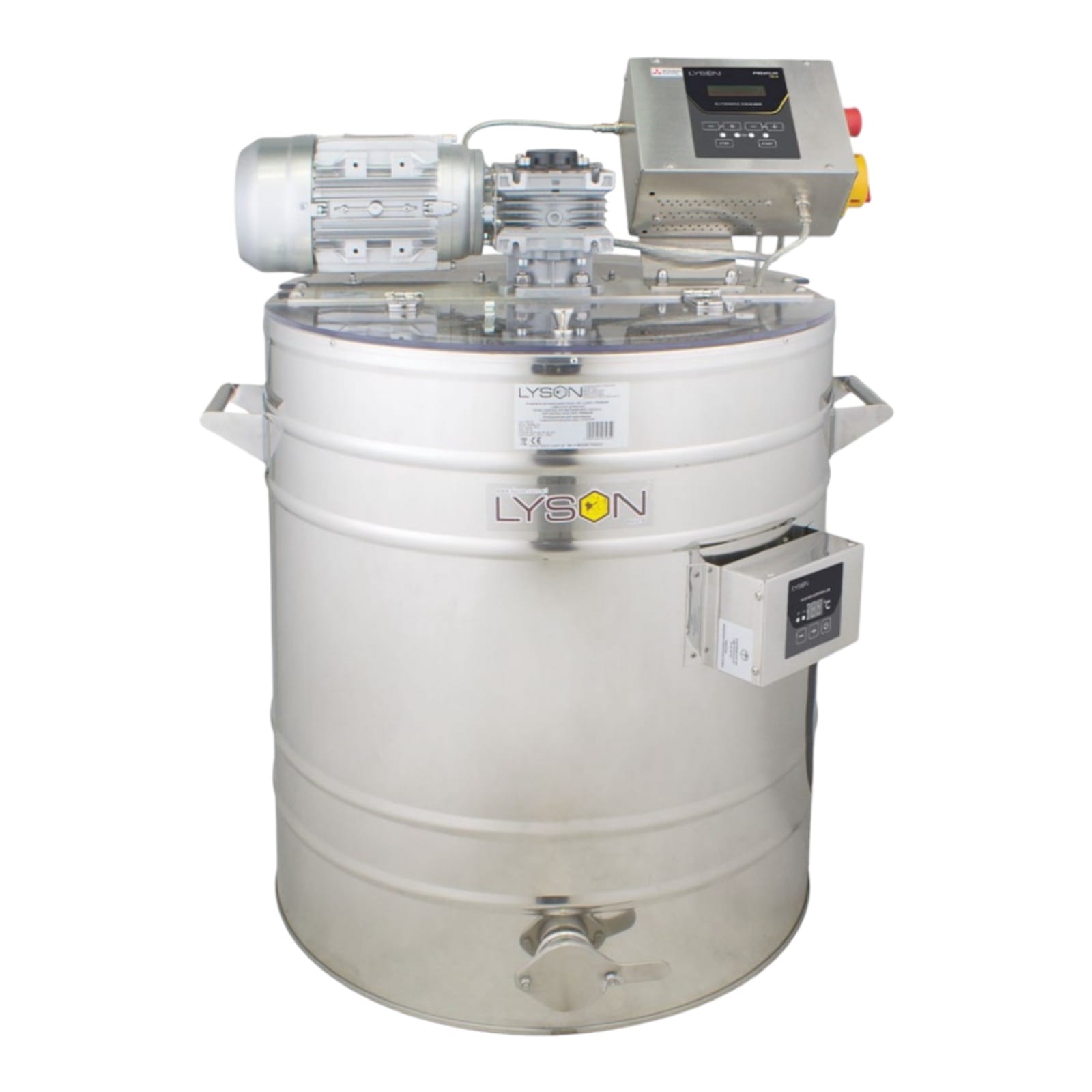 Lyson Edelstahl Cremehonigrührwerk Heizung - 70 l - 230V - Premium