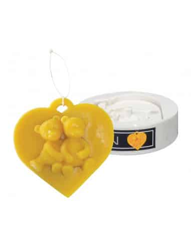 silikonform-baren-am-herzen-ein-anhanger Silikongießform Anhänger Bären auf Herz Ø:85mm - FS321