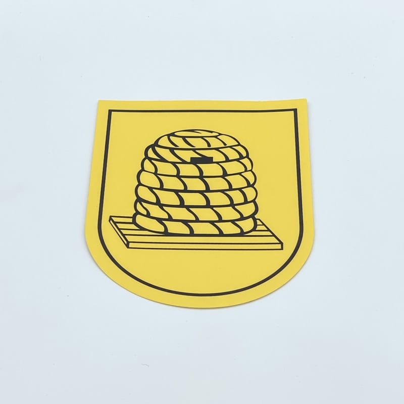 Aufkleber_Bienenkorb Aufkleber Bienenkorb-Wappen – Bild 1