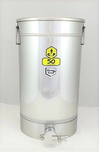 CFM - Abfüllbehälter 50 kg (Auflagedeckel) mit Gewinde Servomechanik