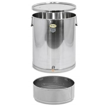 Dampfwachsschmelzer3 Runder Edelstahl Dampfwachsschmelzer "Maxi" ohne Dampfgenerator – Bild 1