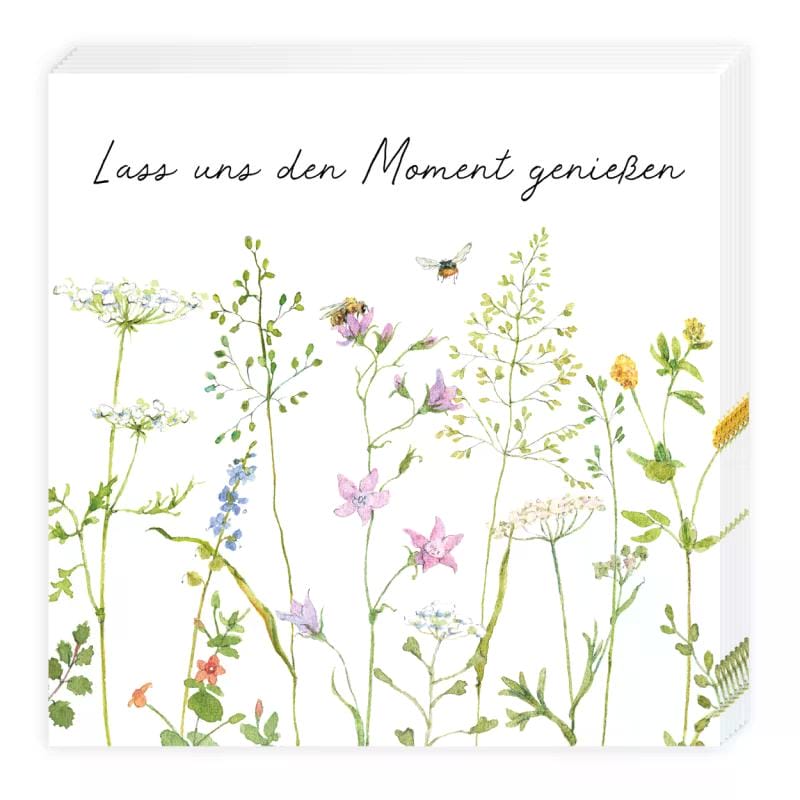 6392 Cocktailserviette Lass uns den Moment genießen